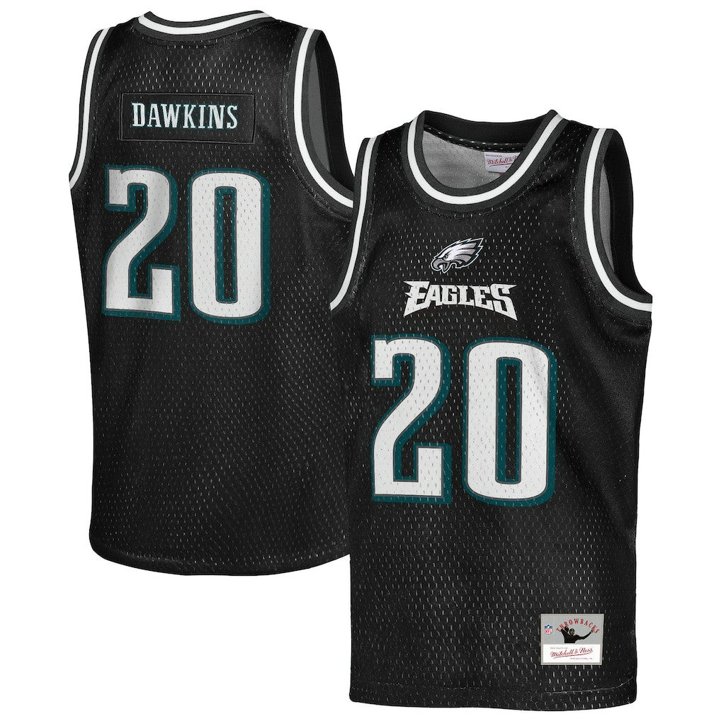 Mitchell & Ness Brian Dawkins Philadelphia Eagles Youth Retired Player NFL Basketball Fashion Jersey Black