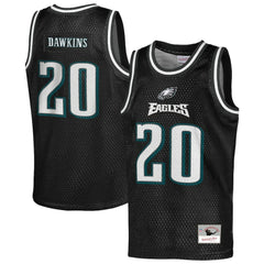 Mitchell & Ness Brian Dawkins Philadelphia Eagles Youth Retired Player NFL Basketball Fashion Jersey Black