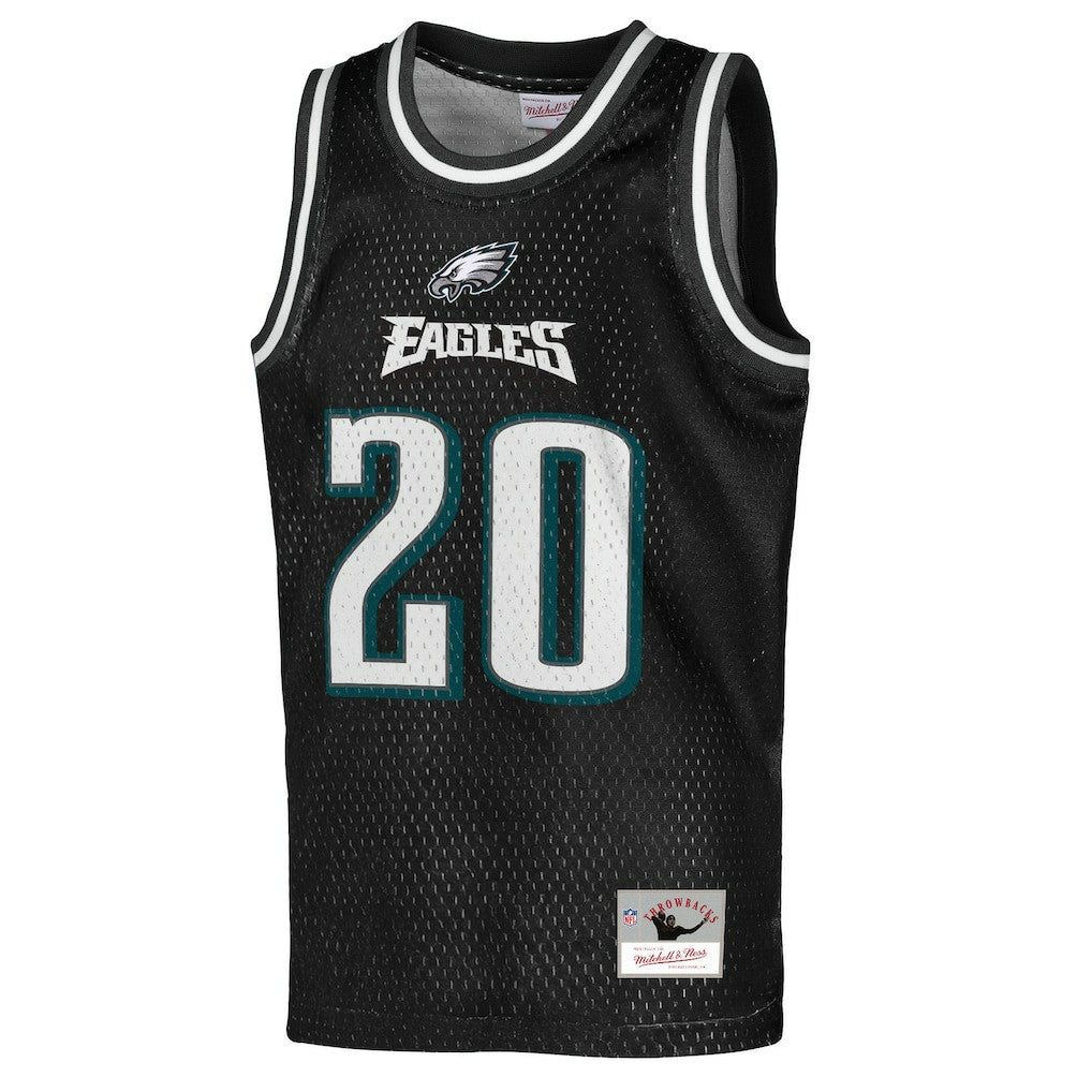 Mitchell & Ness Brian Dawkins Philadelphia Eagles Youth Retired Player NFL Basketball Fashion Jersey Black