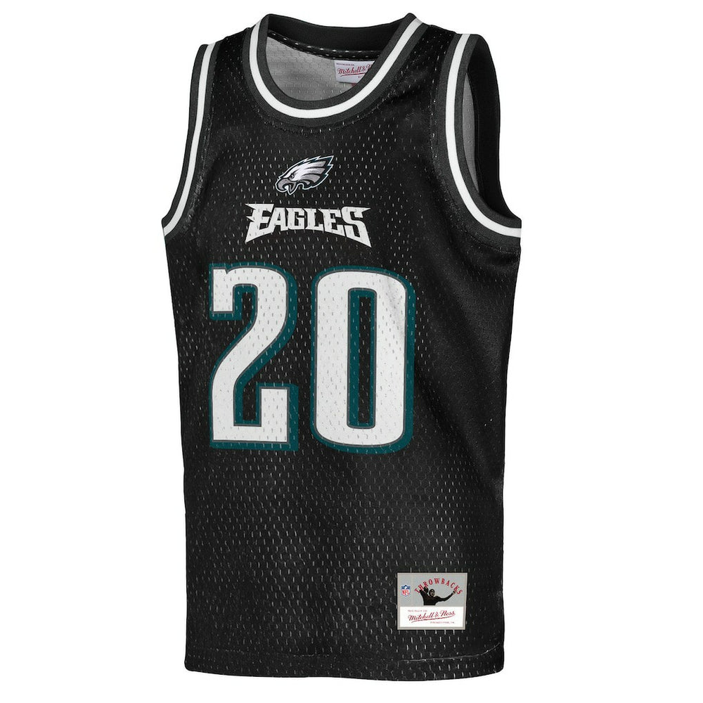 Mitchell & Ness Brian Dawkins Philadelphia Eagles Youth Retired Player NFL Basketball Fashion Jersey Black
