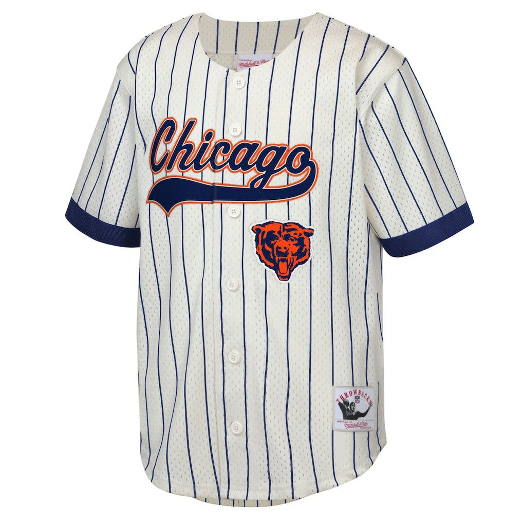 Mitchell & Ness Walter Payton Chicago Bears Youth Retired Player Name & Number Baseball Jersey Cream