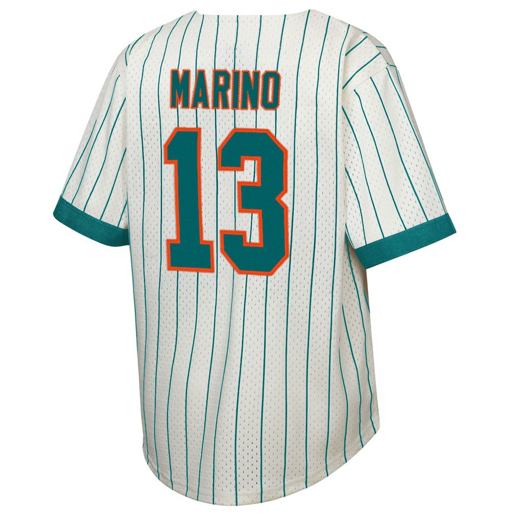 Mitchell & Ness Dan Marino Miami Dolphins Youth Retired Player Name & Number Baseball Jersey Cream