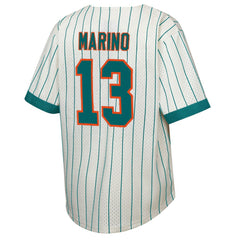 Mitchell & Ness Dan Marino Miami Dolphins Youth Retired Player Name & Number Baseball Jersey Cream