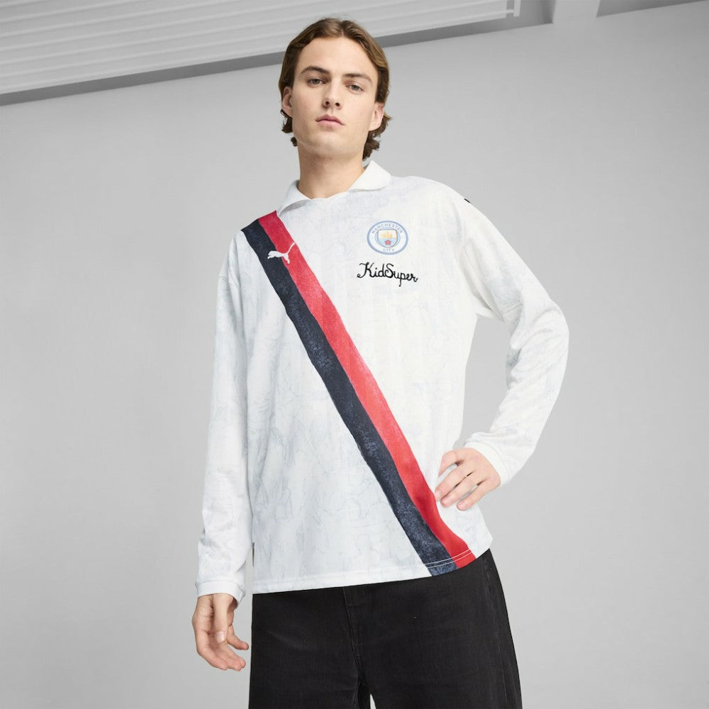 Manchester City x KidSuper 2025 FIFA Club World Cup Retro Long Sleeve T-Shirt White - Puma for sale