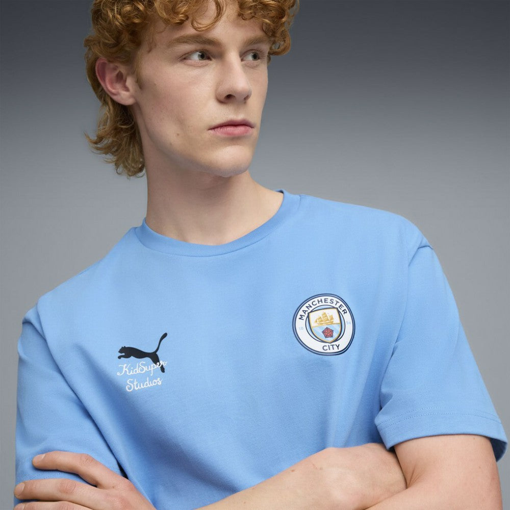 Manchester City x KidSuper 2025 FIFA Club World Cup Graphic T-Shirt Light Blue - Puma for sale