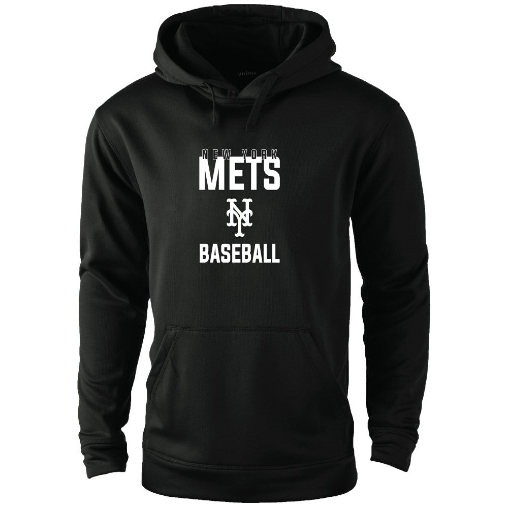 New York Mets Dunbrooke Champion Pullover Hoodie - Black - MLB Lifestyle