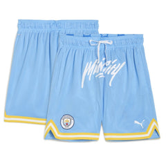 Manchester City 2025 FIFA Club World Cup Hoops Reversible Shorts Light Blue - Puma Discount