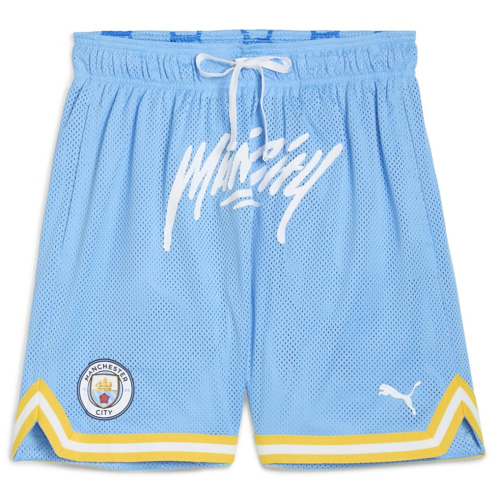 Manchester City 2025 FIFA Club World Cup Hoops Reversible Shorts Light Blue - Puma Discount