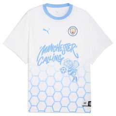 Manchester City 2025 FIFA Club World Cup Hoops T-Shirt White - Puma
