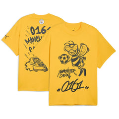 Manchester City 2025 FIFA Club World Cup Hoops T-Shirt Yellow - Puma outlet