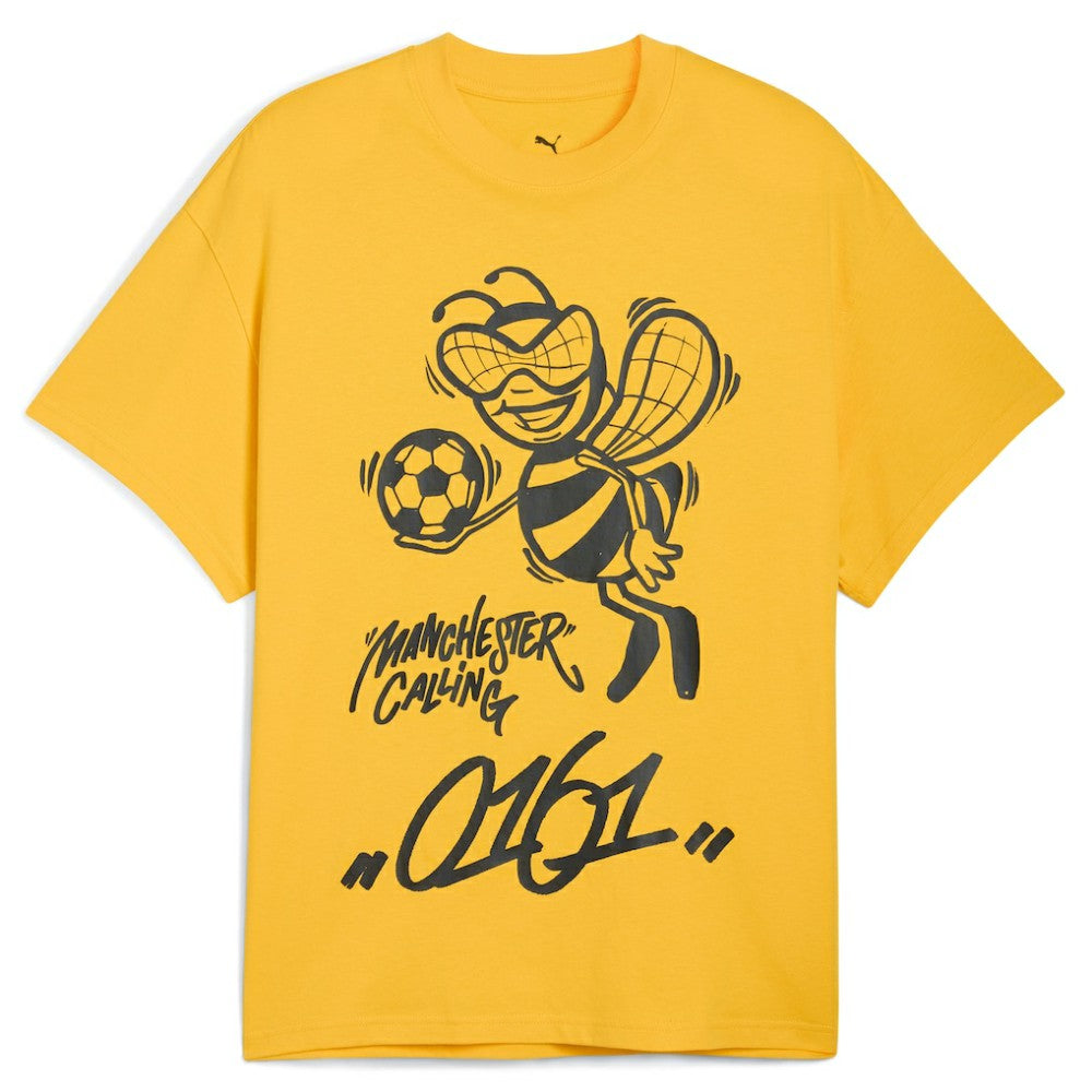 Manchester City 2025 FIFA Club World Cup Hoops T-Shirt Yellow - Puma outlet