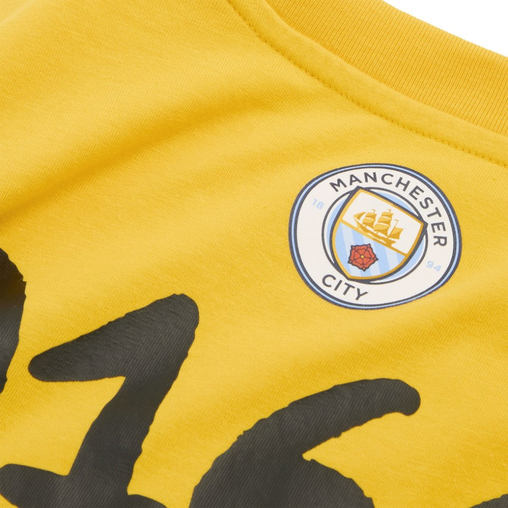 Manchester City 2025 FIFA Club World Cup Hoops T-Shirt Yellow - Puma outlet