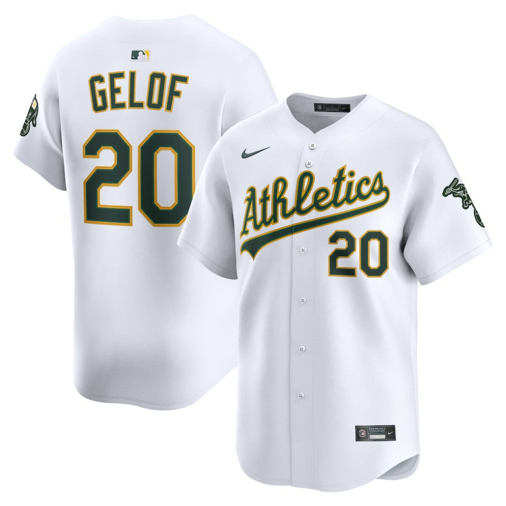 Zack Gelof Athletics Nike Home Limited Player Jersey - White - Nike Lifestyle