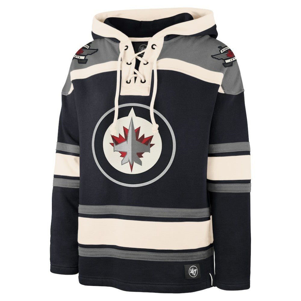 Winnipeg Jets '47 Superior Lacer Hoodie - Navy - NHL 202773267