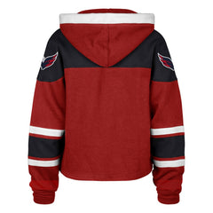 Washington Capitals '47 Women's Cropped Lacer Hoodie - Red - NHL 202773287