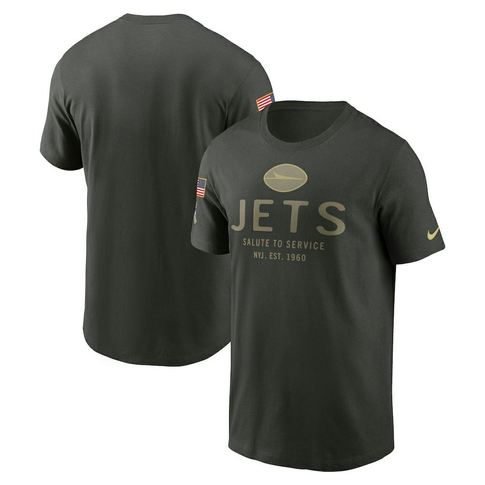 Nike New York Jets 2025 Salute to Service Sideline Primary Edge Dri-FIT T-Shirt Forest Green