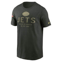 Nike New York Jets 2025 Salute to Service Sideline Primary Edge Dri-FIT T-Shirt Forest Green