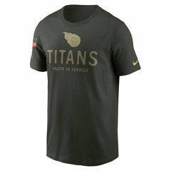 Nike Tennessee Titans 2025 Salute to Service Sideline Primary Edge Dri-FIT T-Shirt Forest Green
