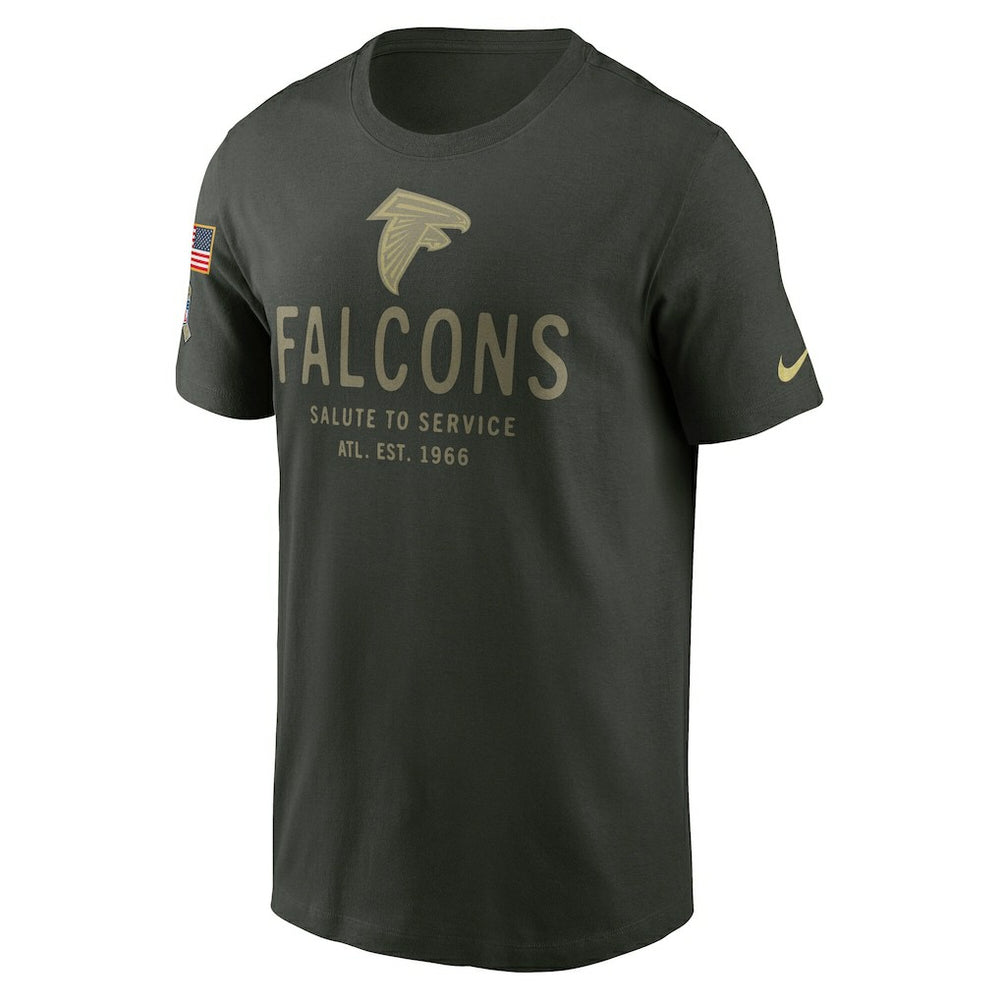 Nike Atlanta Falcons 2025 Salute to Service Sideline Primary Edge Dri-FIT T-Shirt Forest Green
