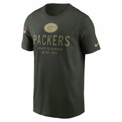Nike Green Bay Packers 2025 Salute to Service Sideline Primary Edge Dri-FIT T-Shirt Forest Green