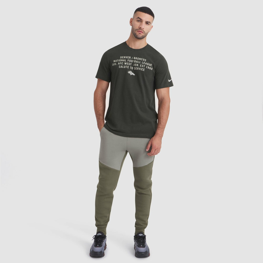 Nike Denver Broncos 2025 Salute to Service Sideline Slub Dri-FIT T-Shirt Forest Green