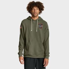 Nike Houston Texans 2025 Salute to Service Sideline Standard Issue Dri-FIT Hoodie Olive