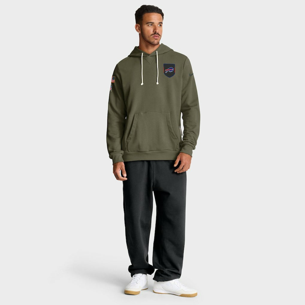 Nike Buffalo Bills 2025 Salute to Service Sideline Standard Issue Dri-FIT Hoodie Olive