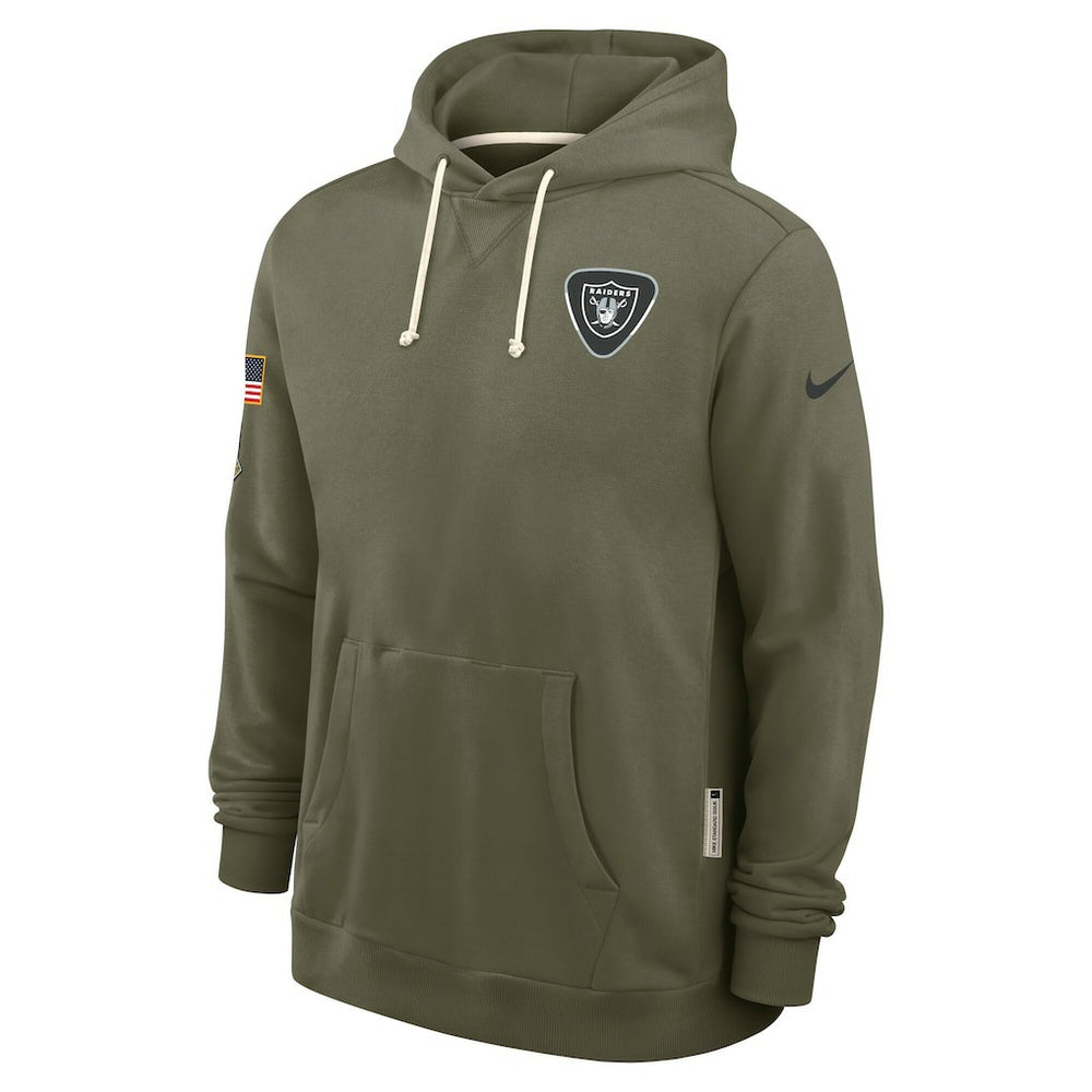Nike Las Vegas Raiders 2025 Salute to Service Sideline Standard Issue Dri-FIT Hoodie Olive