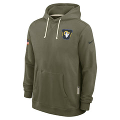 Nike Los Angeles Rams 2025 Salute to Service Sideline Standard Issue Dri-FIT Hoodie Olive