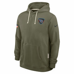Nike Tennessee Titans 2025 Salute to Service Sideline Standard Issue Dri-FIT Hoodie Olive
