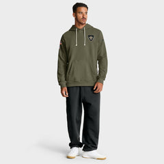 Nike New Orleans Saints 2025 Salute to Service Sideline Standard Issue Dri-FIT Hoodie Olive