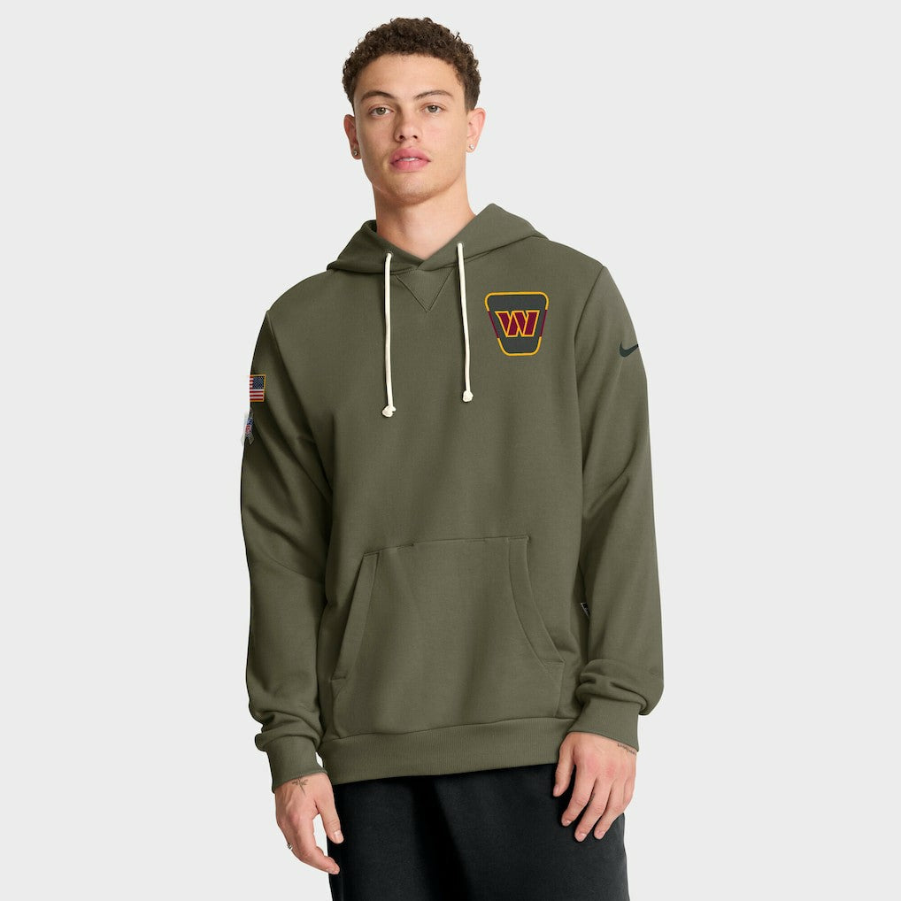 Nike Washington Commanders 2025 Salute to Service Sideline Standard Issue Dri-FIT Hoodie Olive