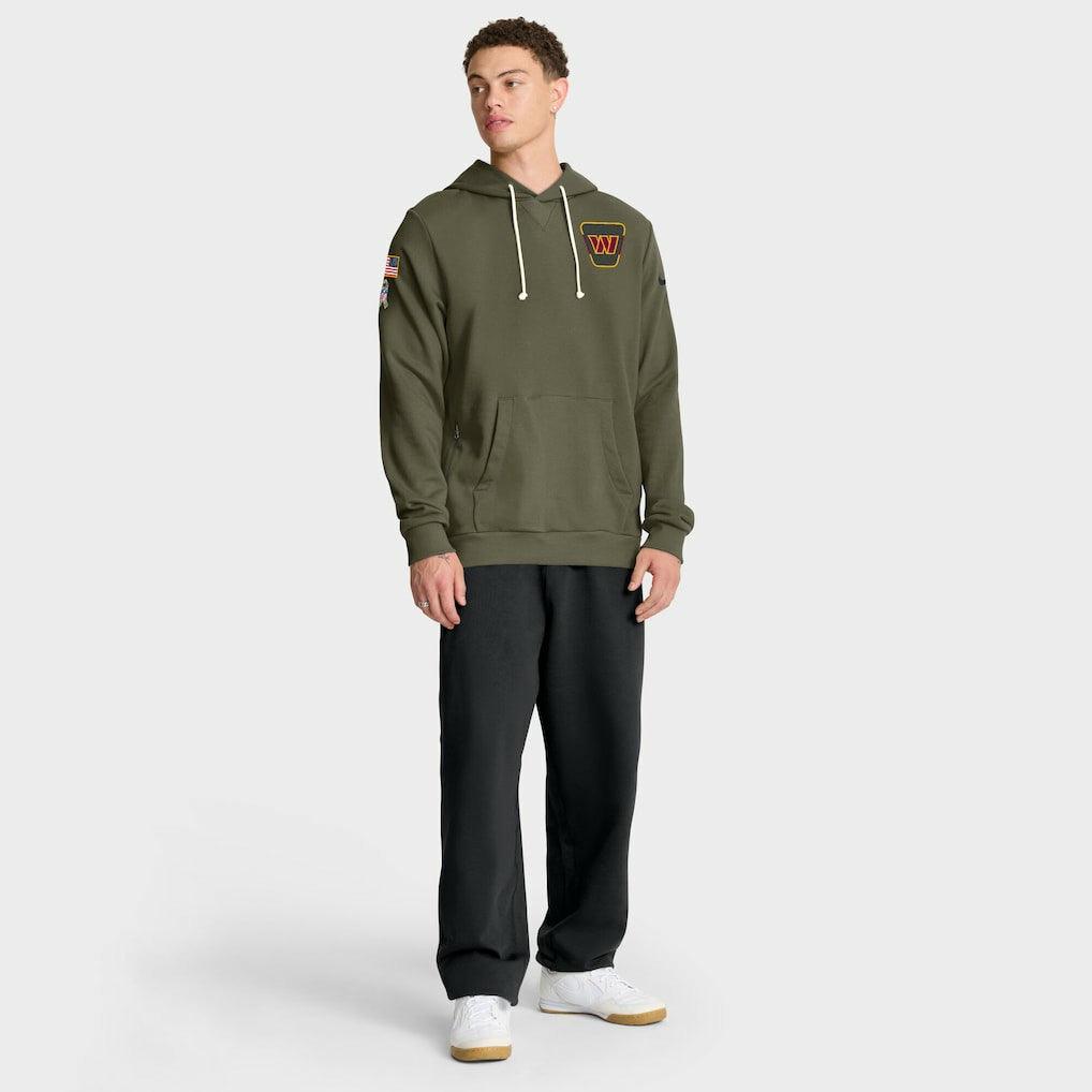 Nike Washington Commanders 2025 Salute to Service Sideline Standard Issue Dri-FIT Hoodie Olive