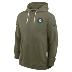 Nike Miami Dolphins Big & Tall 2025 Salute to Service Sideline Dominant Force Dri-FIT Hoodie Olive