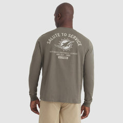 Nike Miami Dolphins 2025 Salute to Service Sideline Long Sleeve T-Shirt Olive