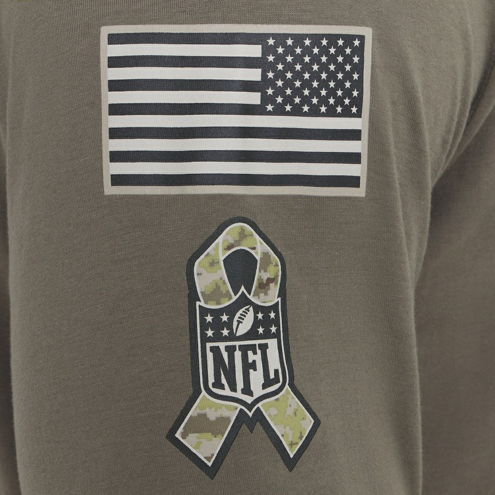 Nike Miami Dolphins 2025 Salute to Service Sideline Long Sleeve T-Shirt Olive