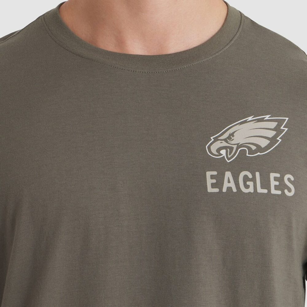 Nike Philadelphia Eagles 2025 Salute to Service Sideline Long Sleeve T-Shirt Olive