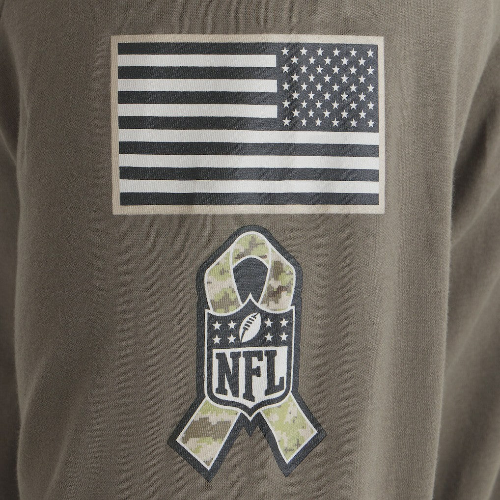Nike Philadelphia Eagles 2025 Salute to Service Sideline Long Sleeve T-Shirt Olive