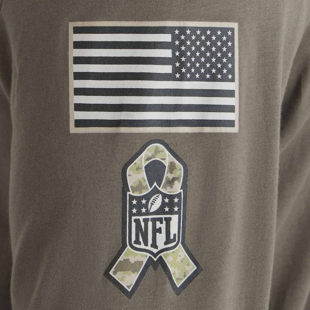 Nike Philadelphia Eagles 2025 Salute to Service Sideline Long Sleeve T-Shirt Olive