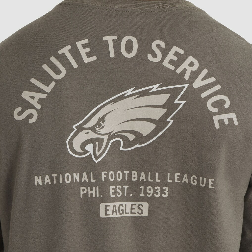 Nike Philadelphia Eagles 2025 Salute to Service Sideline Long Sleeve T-Shirt Olive