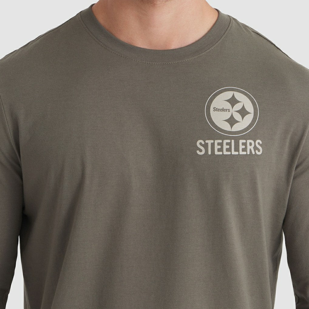 Nike Pittsburgh Steelers 2025 Salute to Service Sideline Long Sleeve T-Shirt Olive