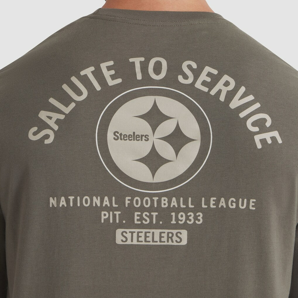 Nike Pittsburgh Steelers 2025 Salute to Service Sideline Long Sleeve T-Shirt Olive