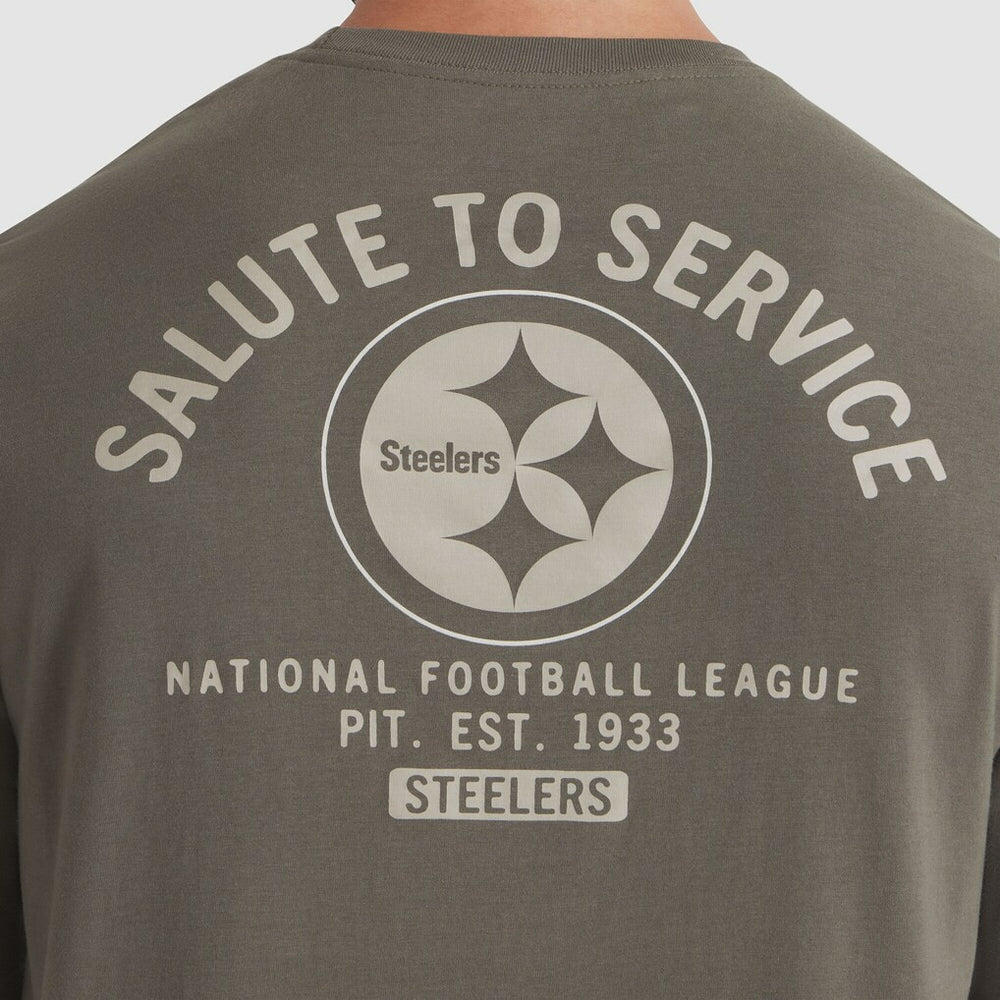 Nike Pittsburgh Steelers 2025 Salute to Service Sideline Long Sleeve T-Shirt Olive