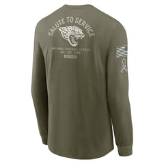 Nike Jacksonville Jaguars 2025 Salute to Service Sideline Long Sleeve T-Shirt Olive