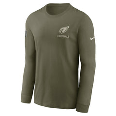 Nike Arizona Cardinals 2025 Salute to Service Sideline Long Sleeve T-Shirt Olive