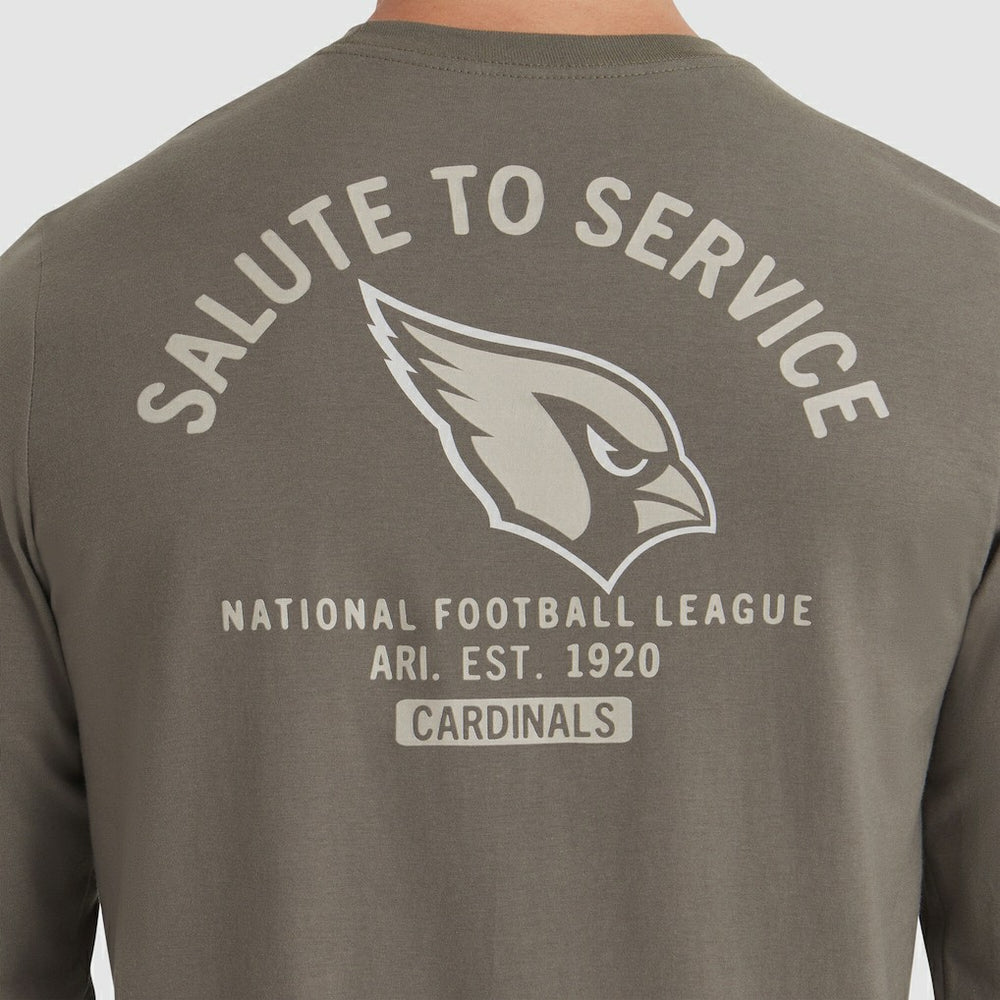 Nike Arizona Cardinals 2025 Salute to Service Sideline Long Sleeve T-Shirt Olive