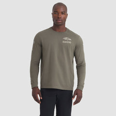Nike Baltimore Ravens 2025 Salute to Service Sideline Long Sleeve T-Shirt Olive