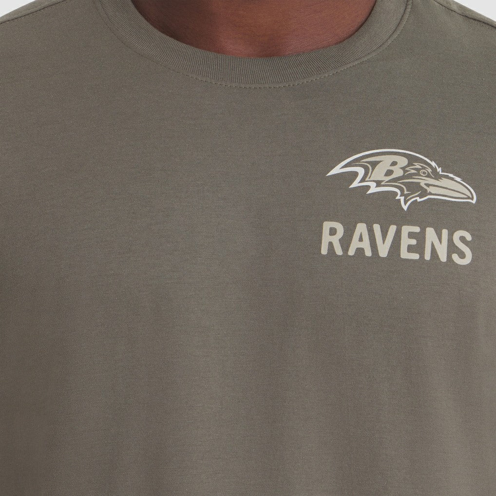 Nike Baltimore Ravens 2025 Salute to Service Sideline Long Sleeve T-Shirt Olive