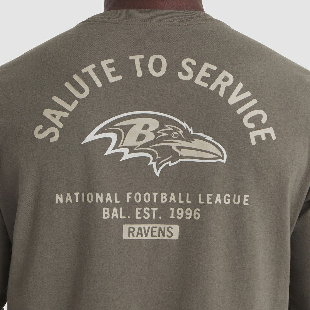 Nike Baltimore Ravens 2025 Salute to Service Sideline Long Sleeve T-Shirt Olive