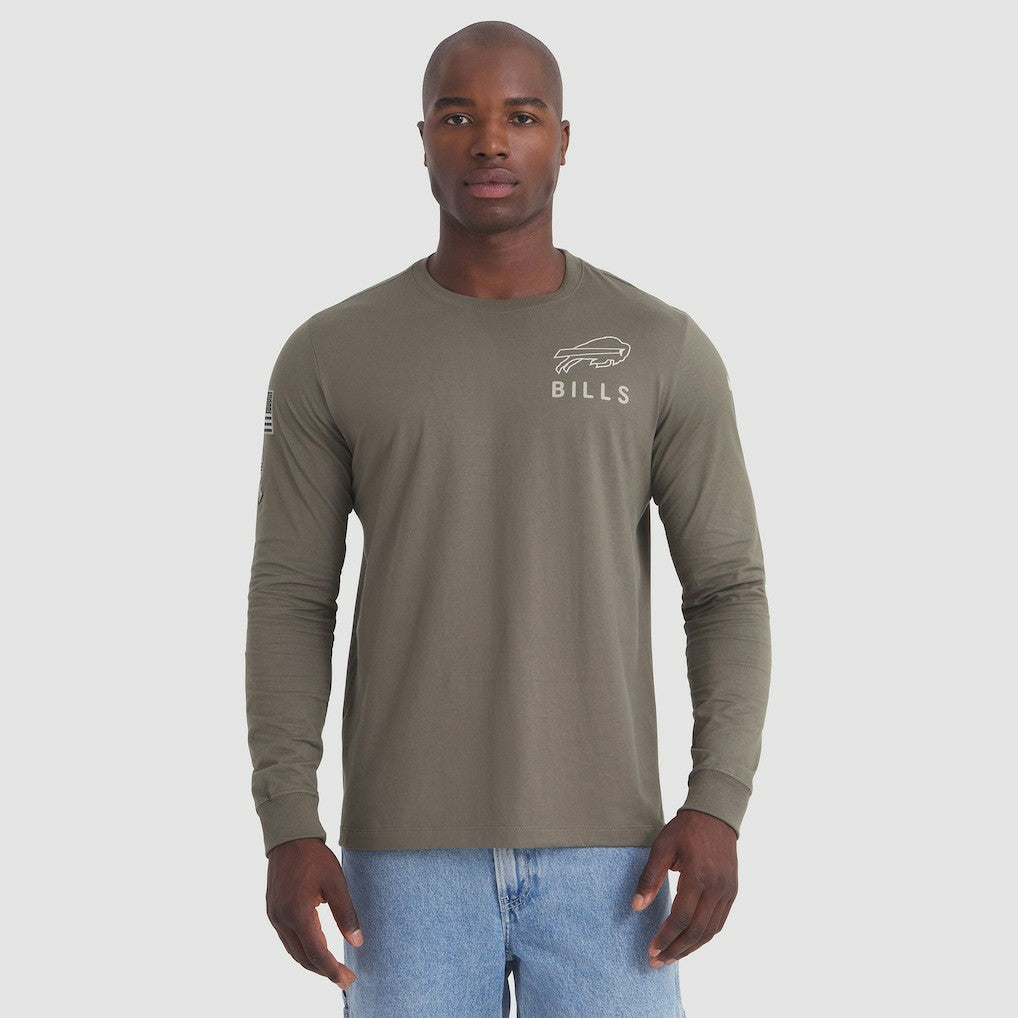 Nike Buffalo Bills 2025 Salute to Service Sideline Long Sleeve T-Shirt Olive